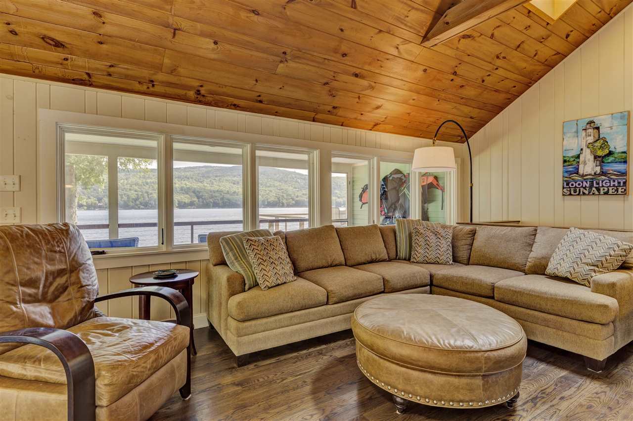 Lake Sunapee Before Living Room with Lesser Windows