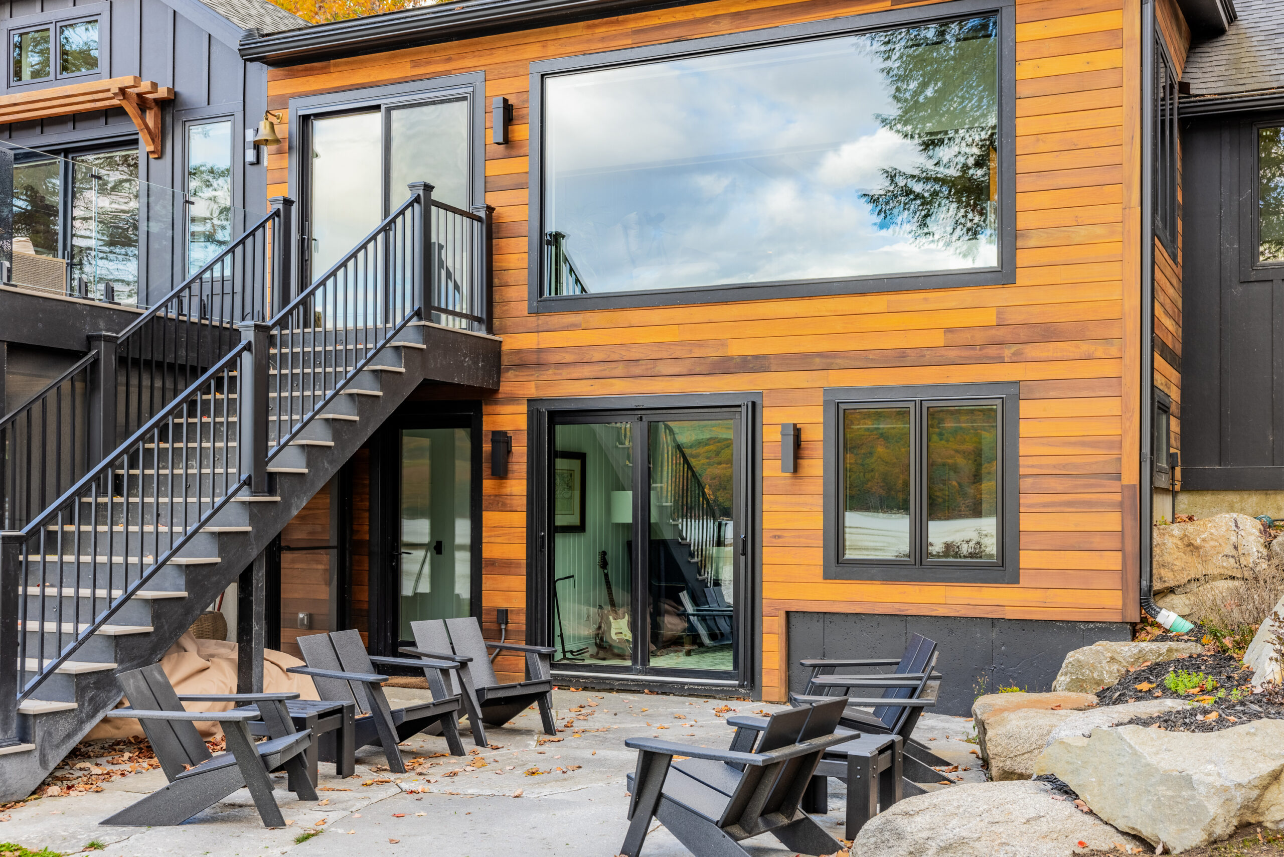 Lake Sunapee Lake House Remodel Exterior Close Up