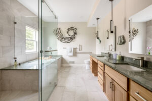 accessible bathroom nh with curbless shower