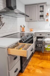 Kitchen Station for Cooking and hidden utensils 